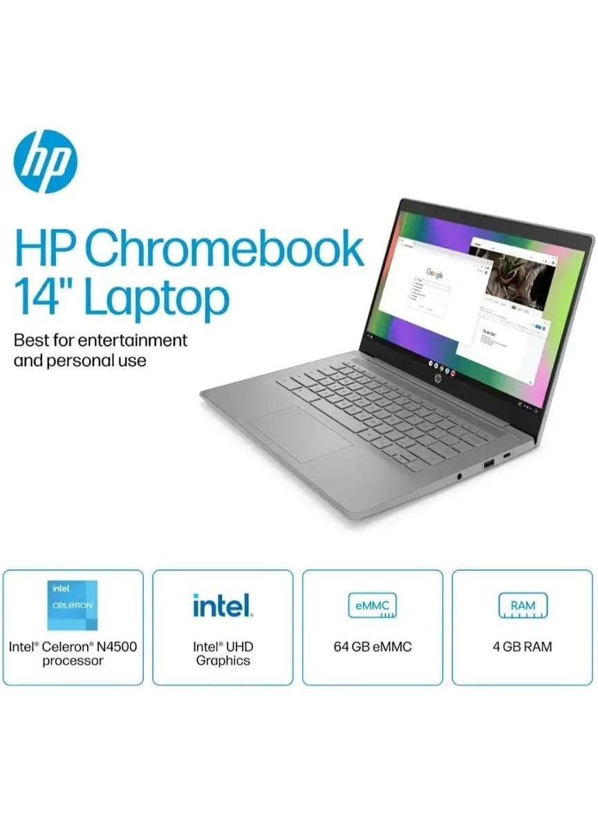 Chromebook 14A-NE1013DX - 14'' Celeron N4500 4GB DDR4 64GB eMMC
