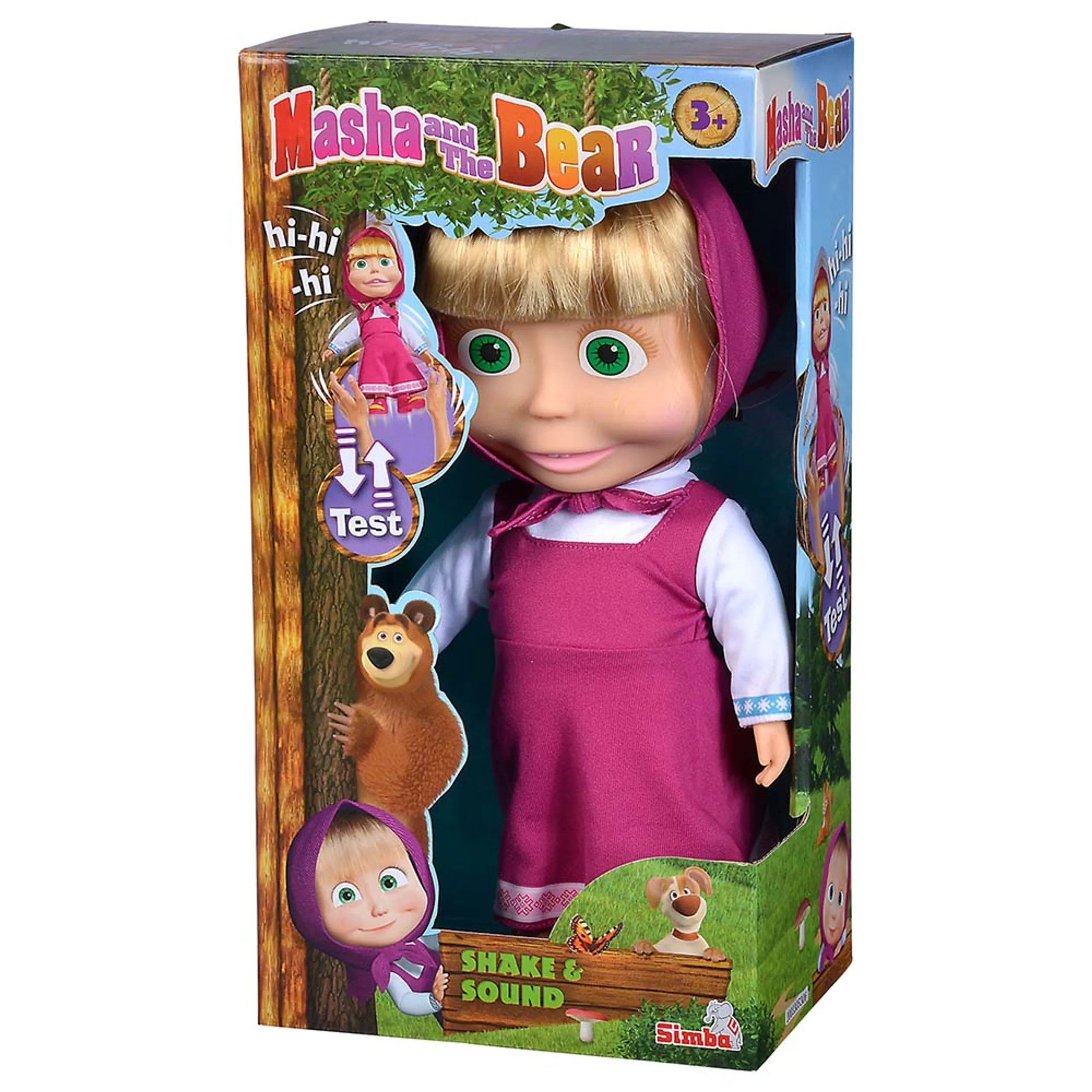 Masha Doll - 30cm Shake & Sound Ages 3+