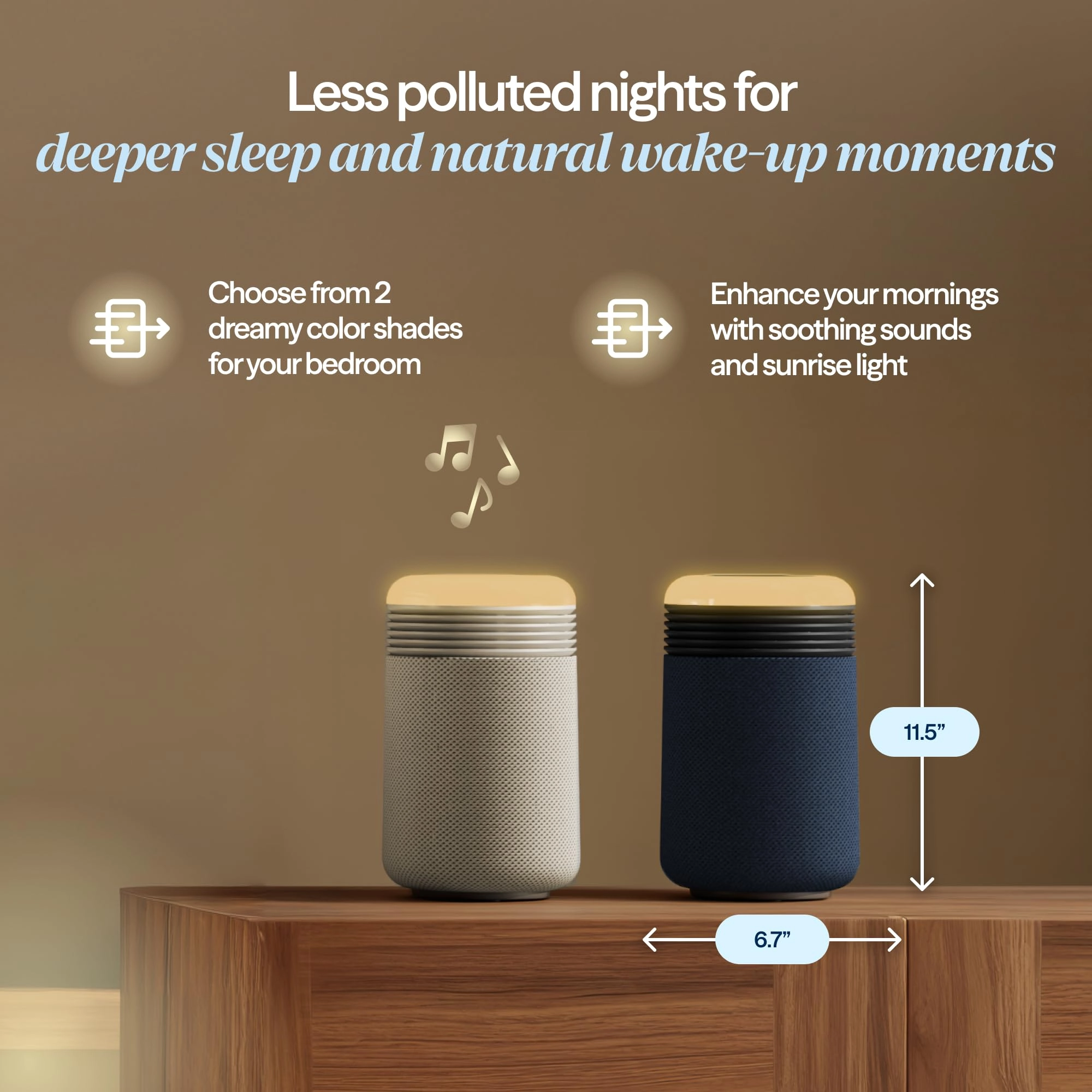 Mini Restful - HEPASilent Wake-Up Light USB-C Charging