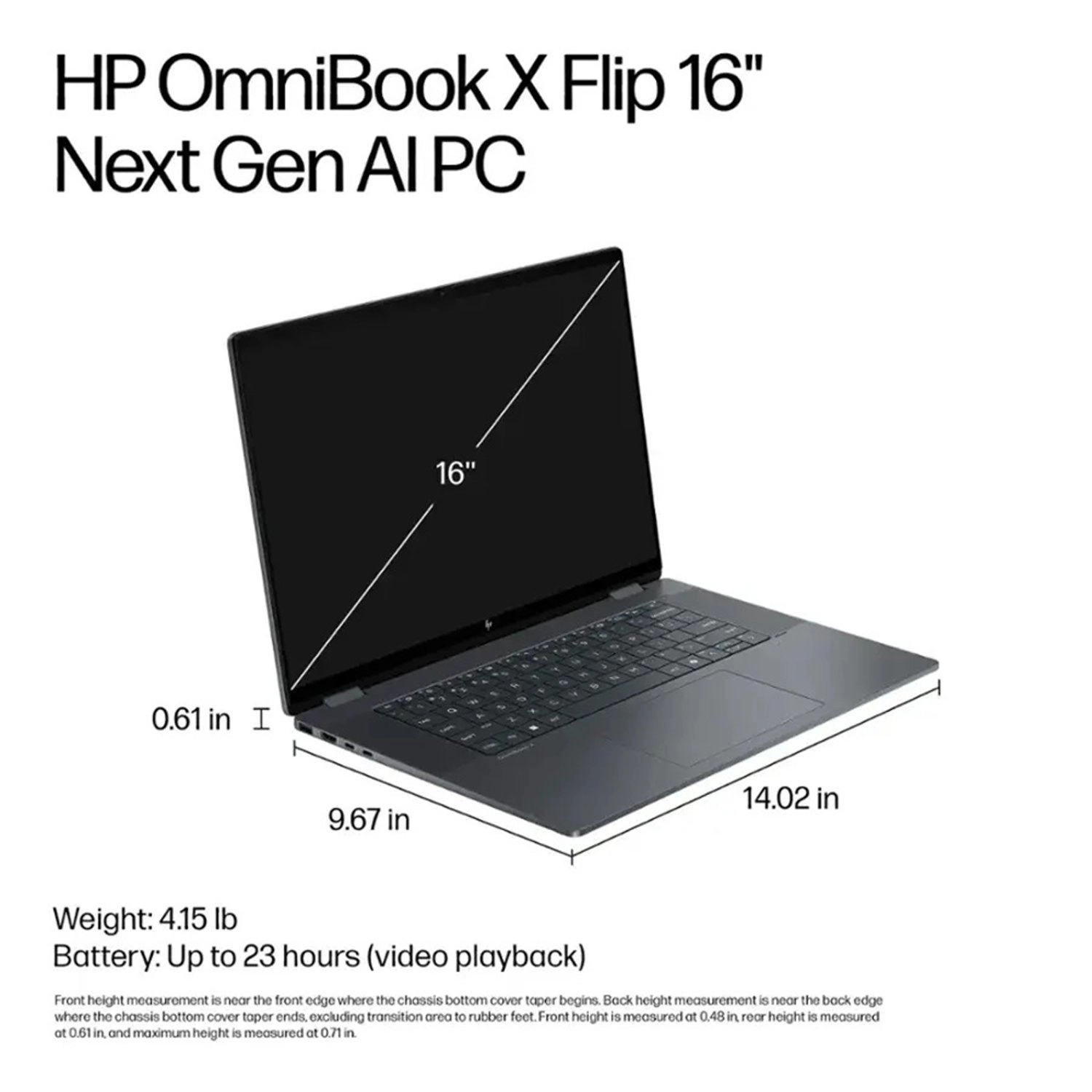 OmniBook X Flip B5UH1UA - 16'' Core Ultra 7 16GB DDR5 1TB SSD