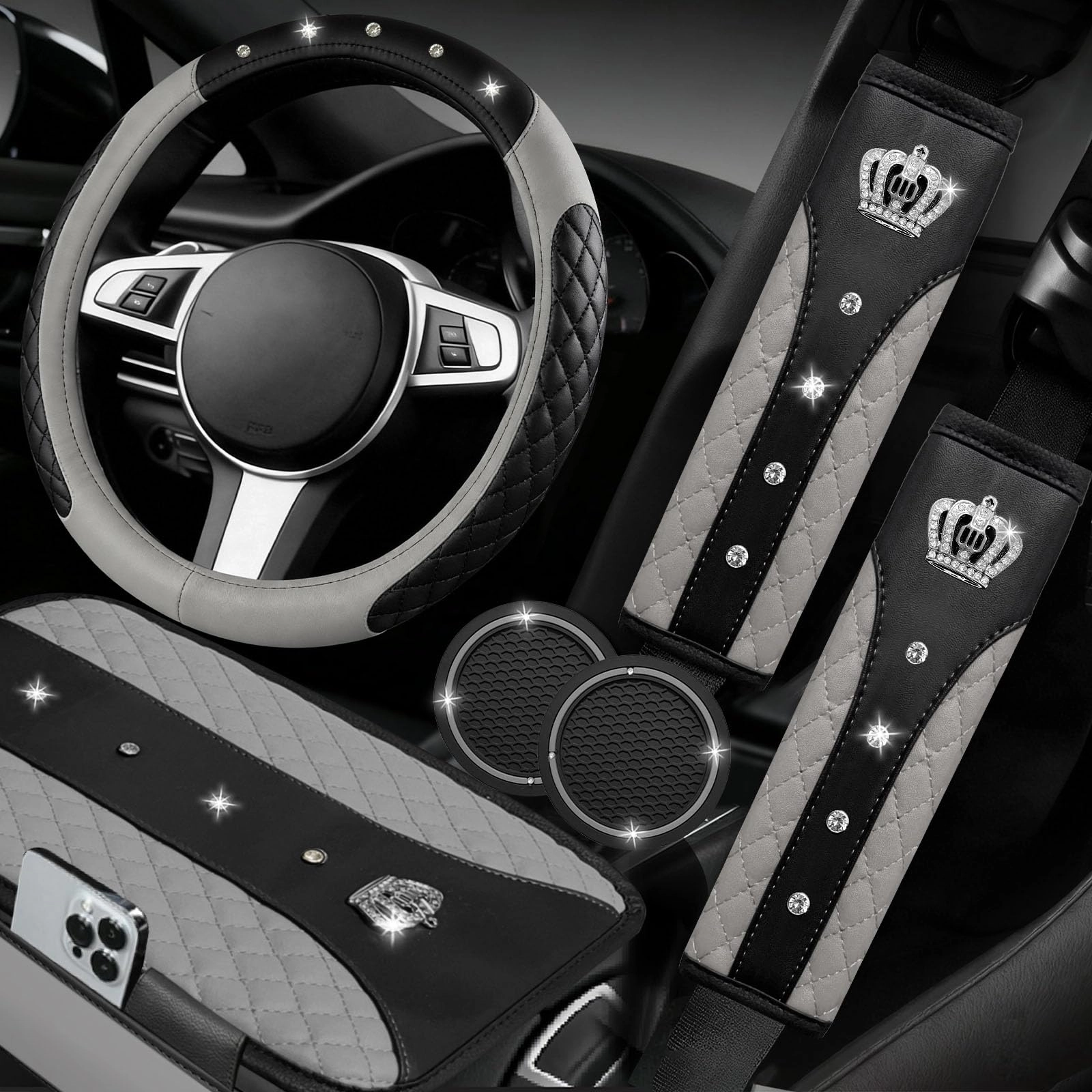 Bling Car Accessories Set