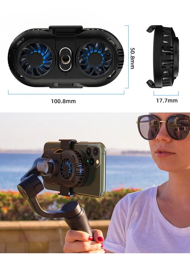 Phone Cooler - Dual Cooling Chip RGB Light