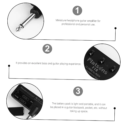 Mini Guitar Amplifier - Black Portable Lightweight