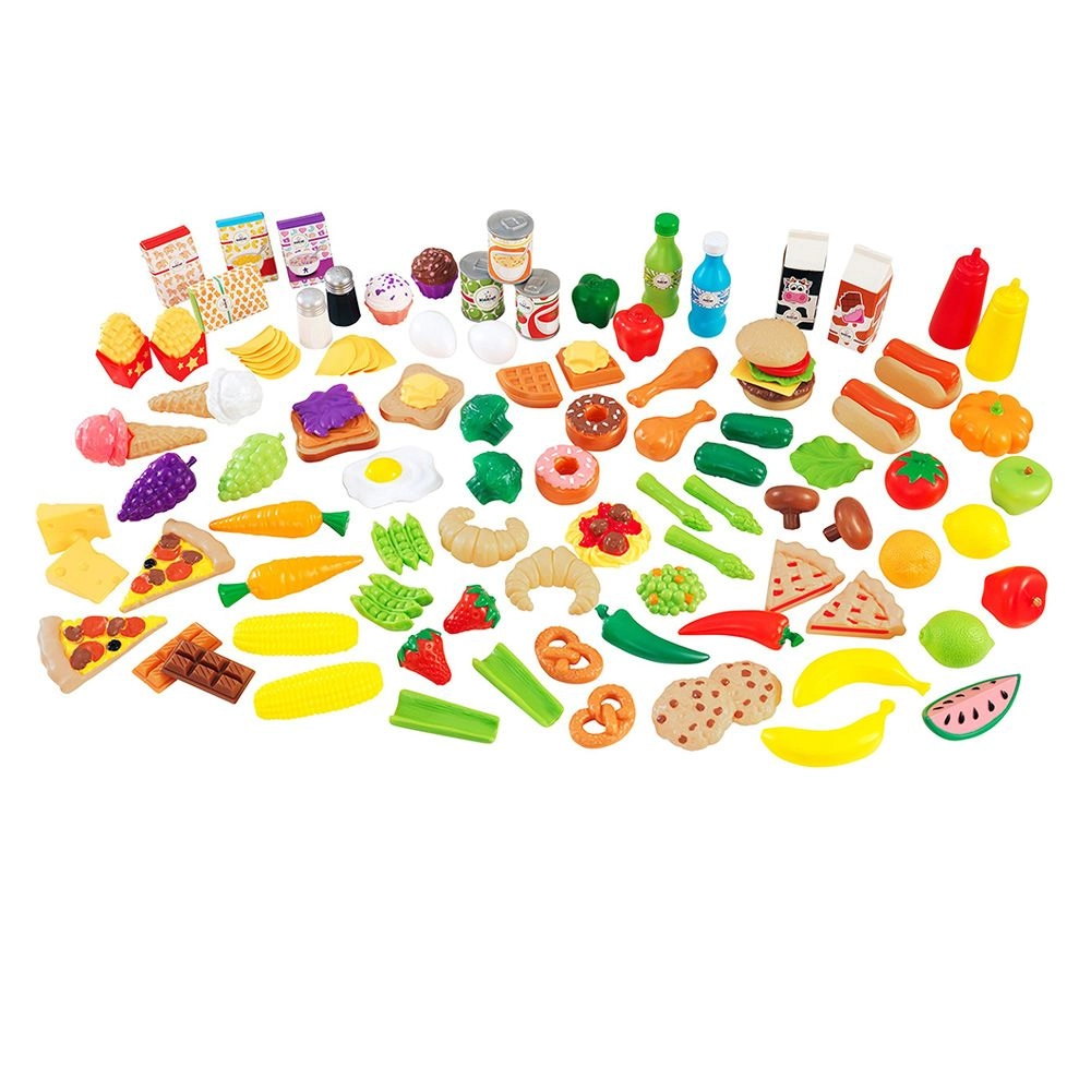 Deluxe Tasty Treats Pretend Play Food - 115 pieces (DBT-63330)