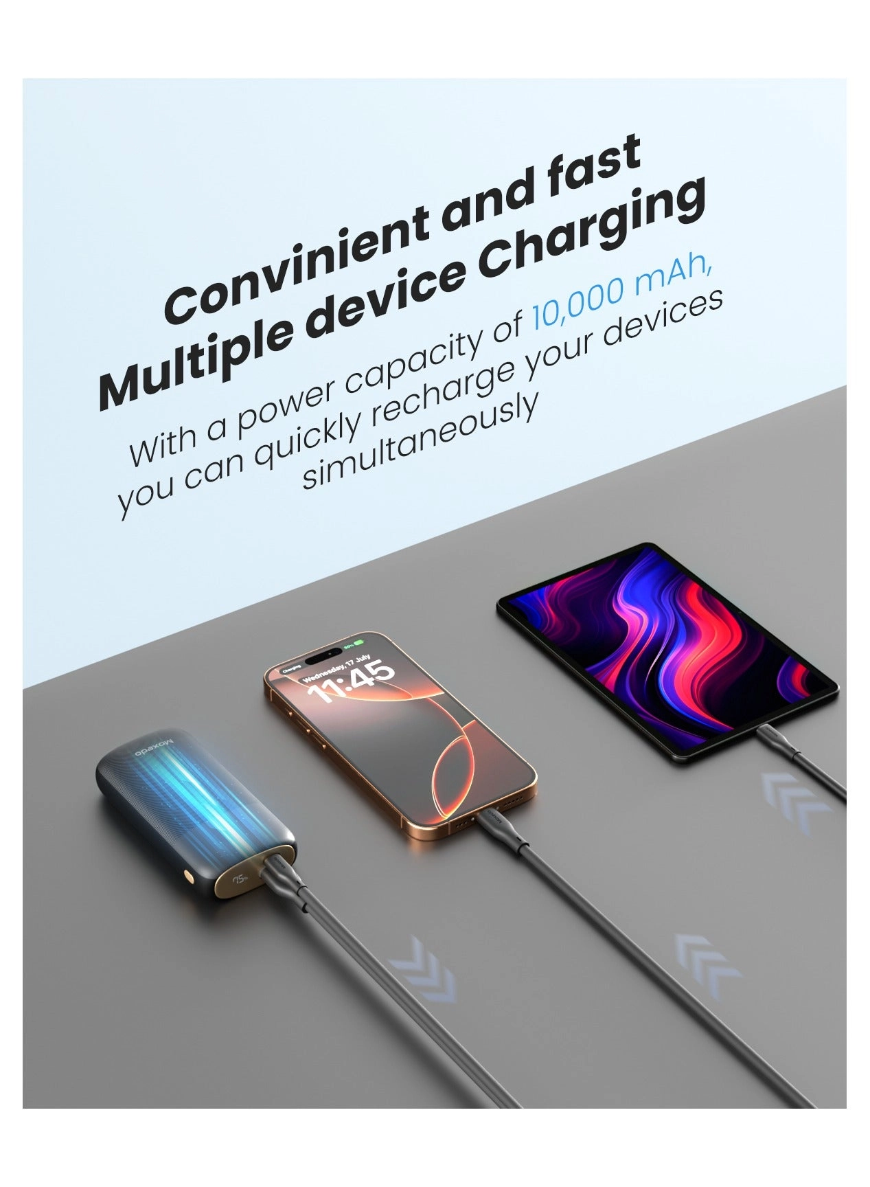 PORTA-GO POWERBANK - 10000mAh 22.5W