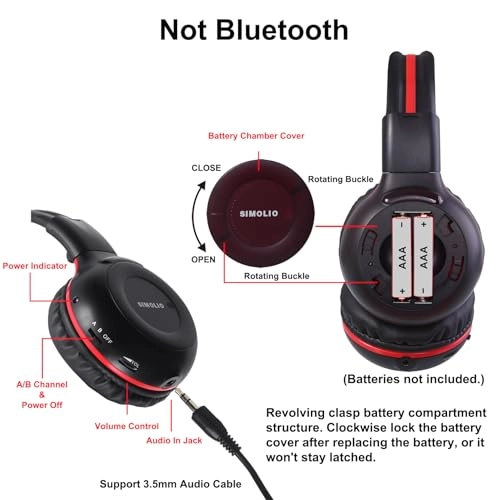 Infrared Headphones - Wireless IR 3 Pack