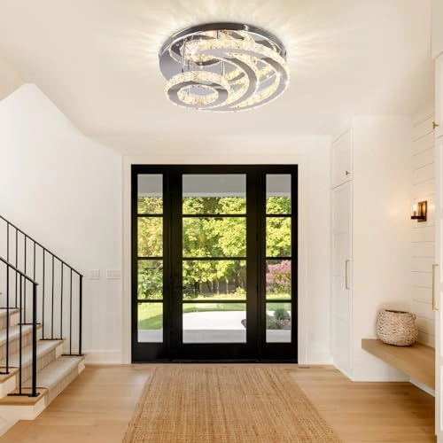 Crystal Chandelier - 3000K 4000K 6000K Dimmable