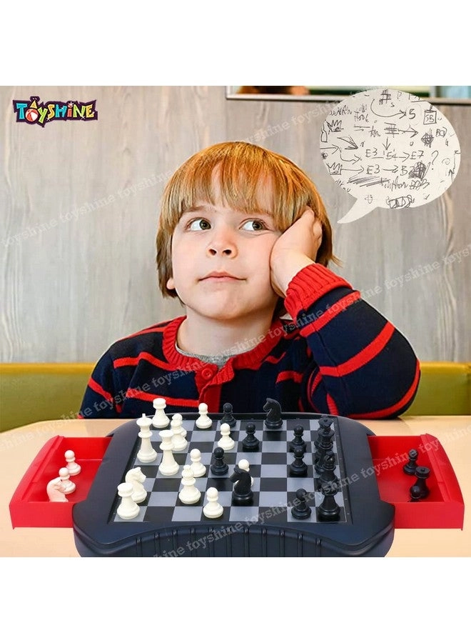Magnetic Board + Chess + Ludo + Checkers + Backagammon + Snakes and Ladders
