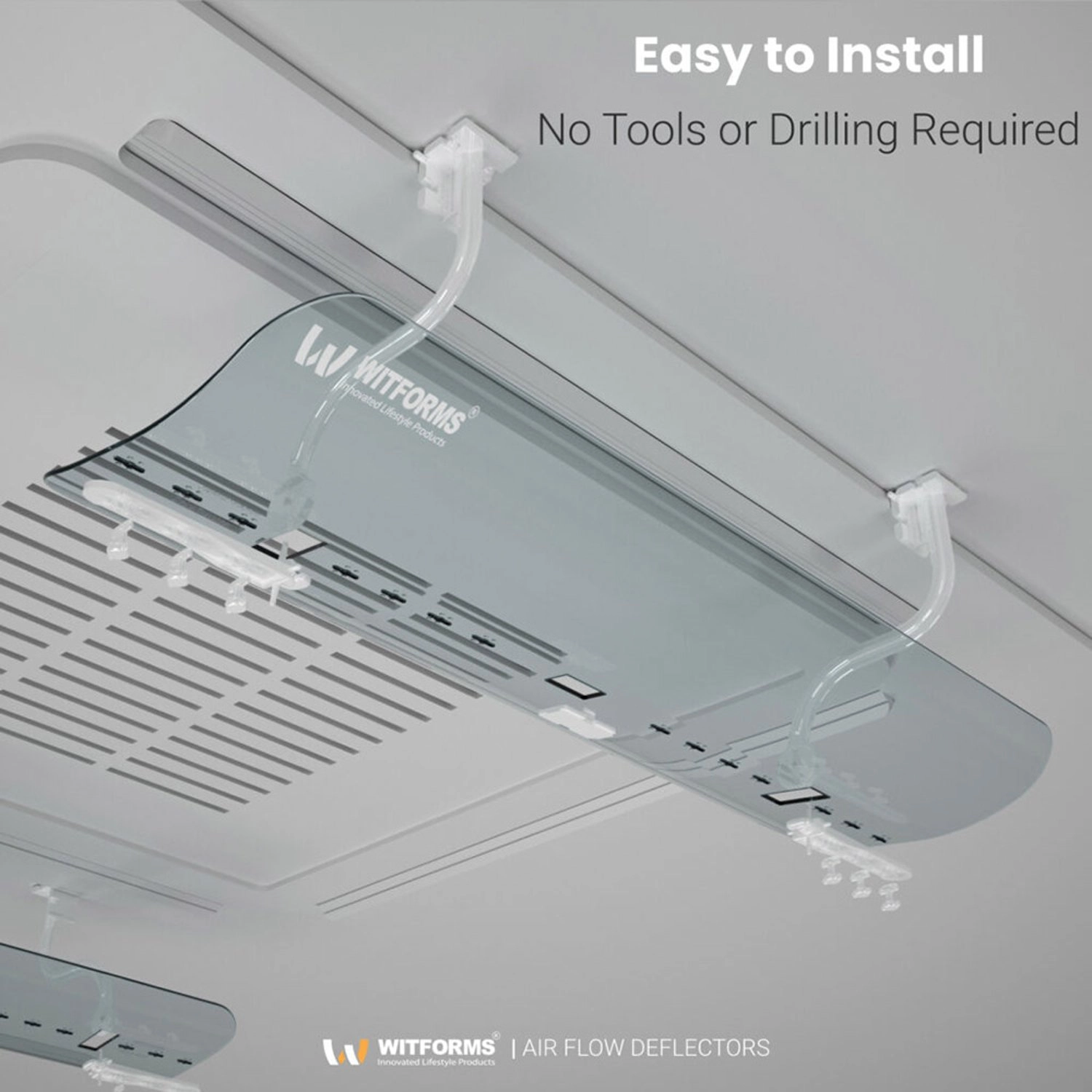 Cassette AC Air Deflector - Transparent 50cm-60cm