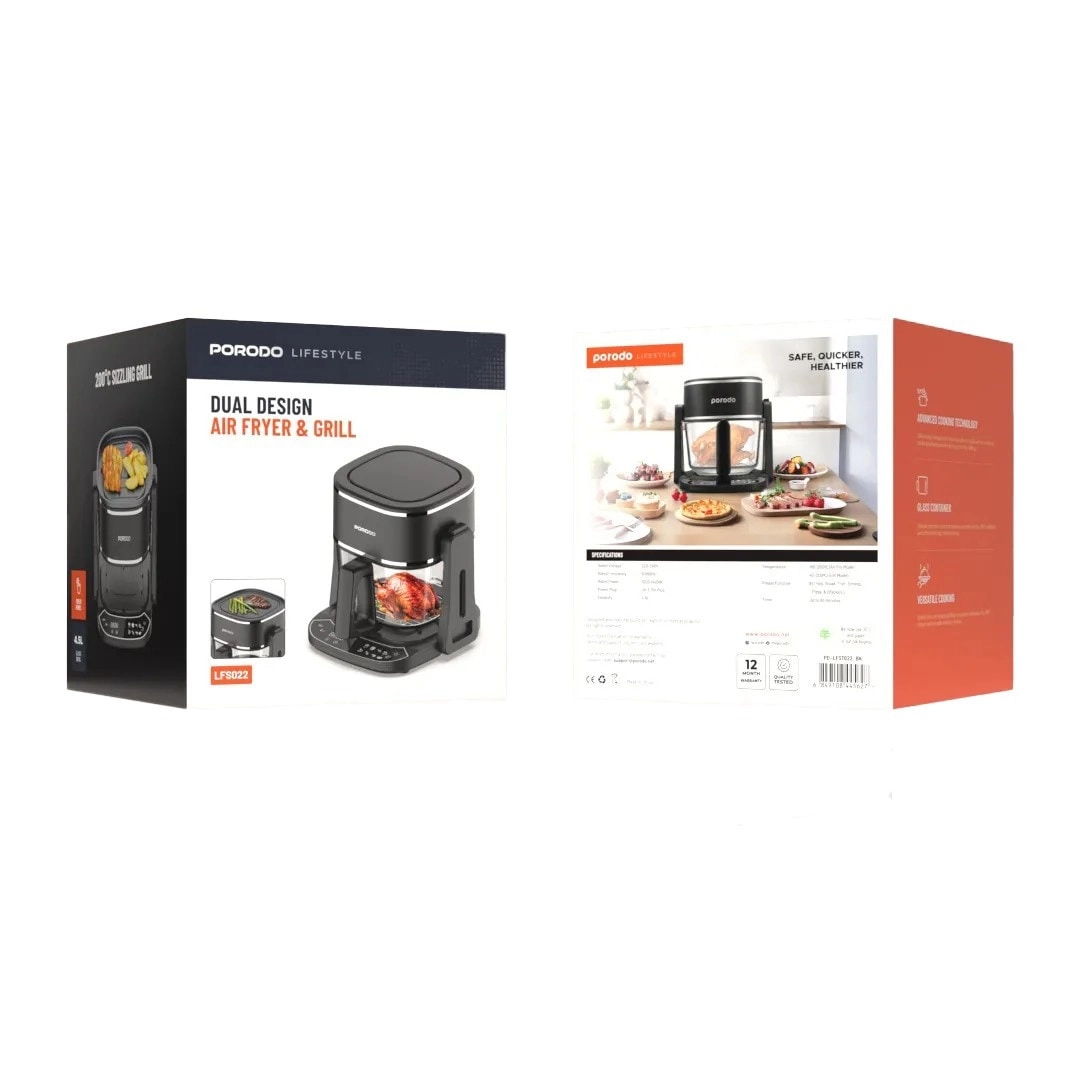 Air Fryer & Electric Grill PD-LFST022-BK