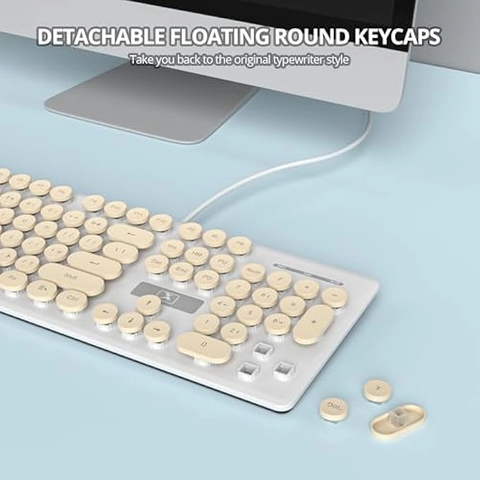 RETRO TYPEWRITER COFFEE KEYBOARD - WIRED