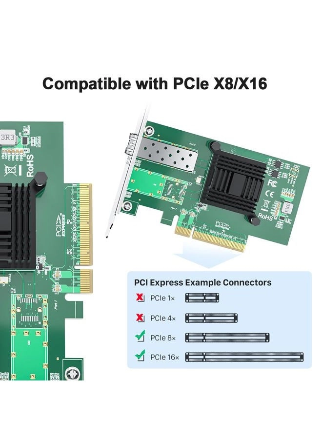X520-DA1 - Single SFP+ port PCI-E x8