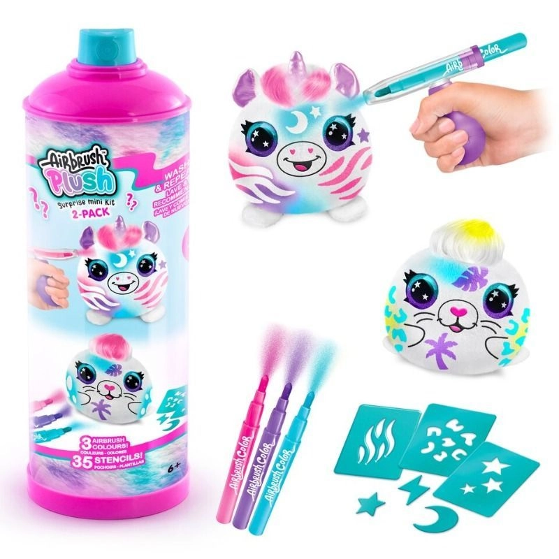 Canal Toys Plush Animal Airbrush Plush Mini Mystery 10 cm Pack