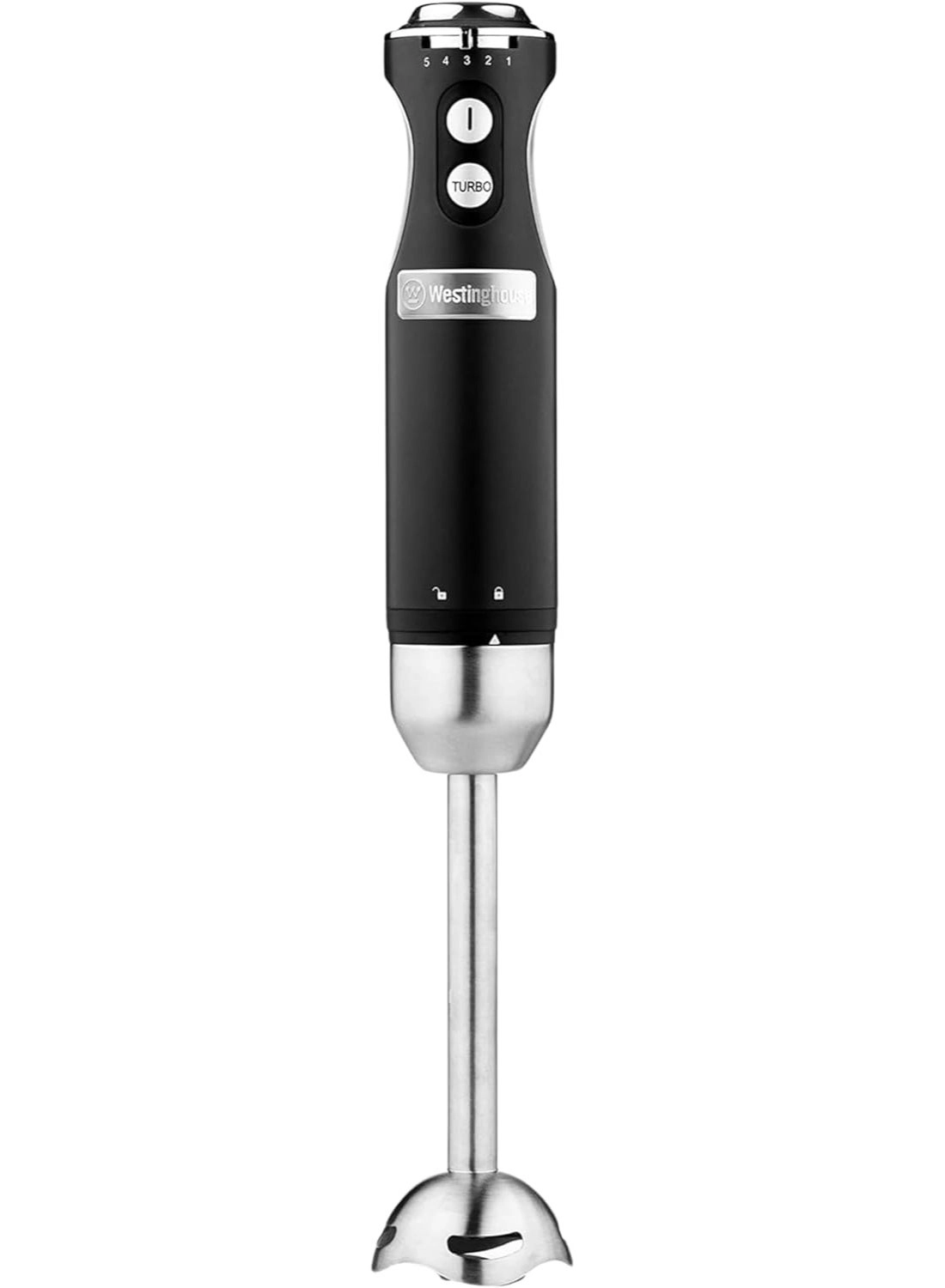 Retro Hand Blender - Stainless Steel, Turbo Mode, Soft Grip