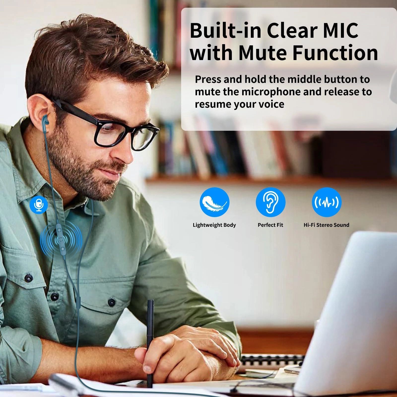 USB Earbuds - Wired Earbud