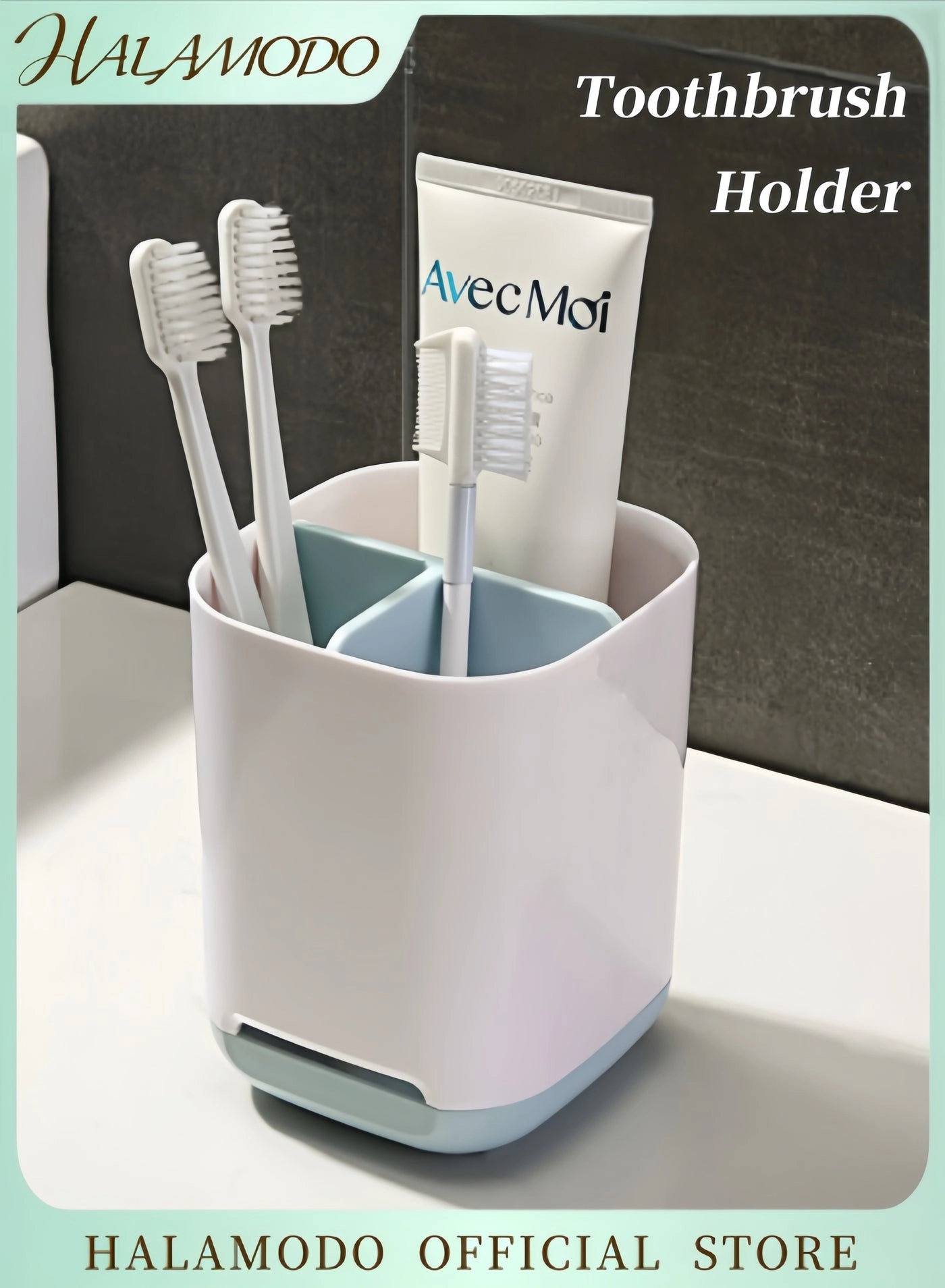 halamodo Toothbrush Holder - Bathroom & Vanity 3