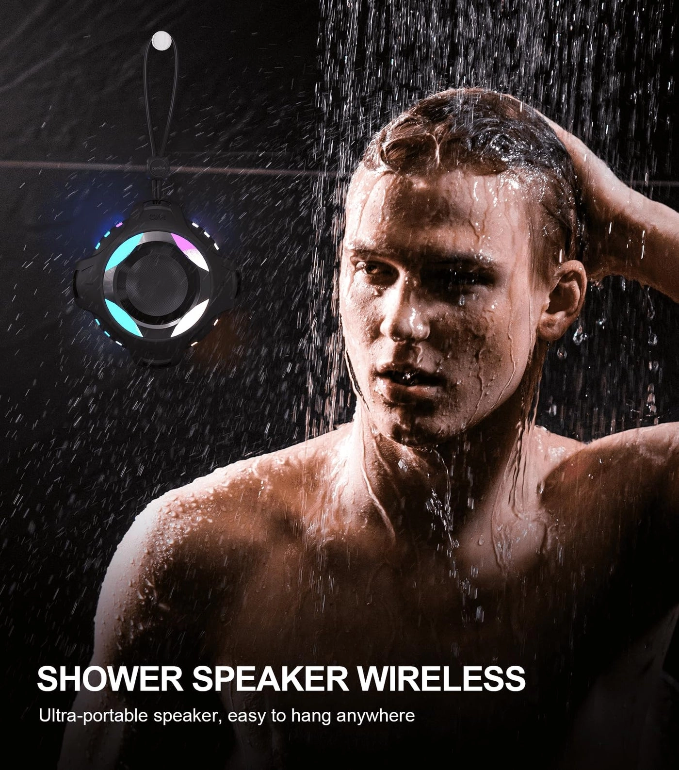 Portable Bluetooth Speaker - Waterproof Wireless 12H Playtime