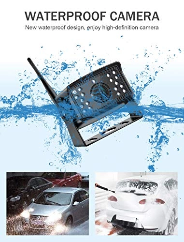 Backup Camera - Night vision Wireless 420 TVL + Monitor - 7 Inches