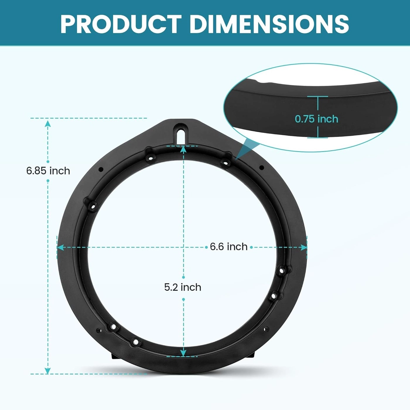 Speaker Adapter Bracket - 6.5 Inch