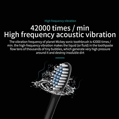 Electric Toothbrush - IPX7 4 Replacement Heads 500mAh