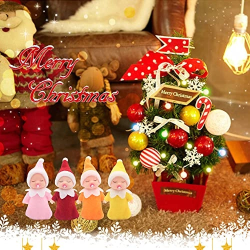 Sleeping Elf Doll - 10cm Plastic Purple