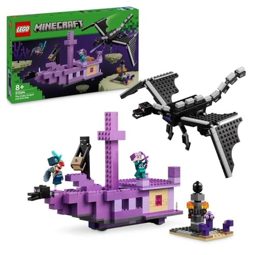 Minecraft The Ender Dragon and End Ship (21264)