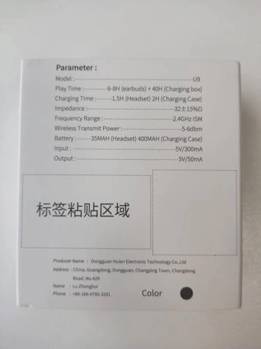 U9 Wireless Earbud