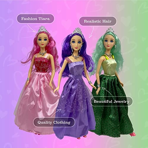 Belle of the Ball Princess Dolls - 11.5" Plastic Caucasian