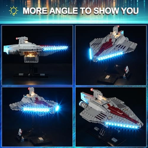 LED Light Kit for LEGO 75404 Attack of The Clones Acclamator-Class Assault Ship Set