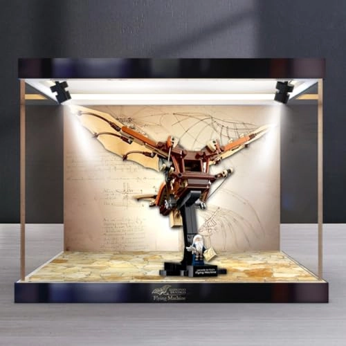 Figures Display Box for LEGO 10363 Leonaardo da Vin-cis Flying Mach-ine - acrylic