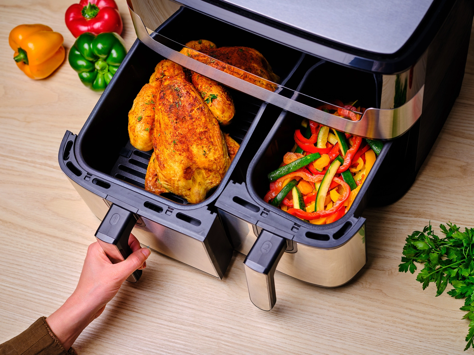 Double Easy Fryer & Grill EY905D28