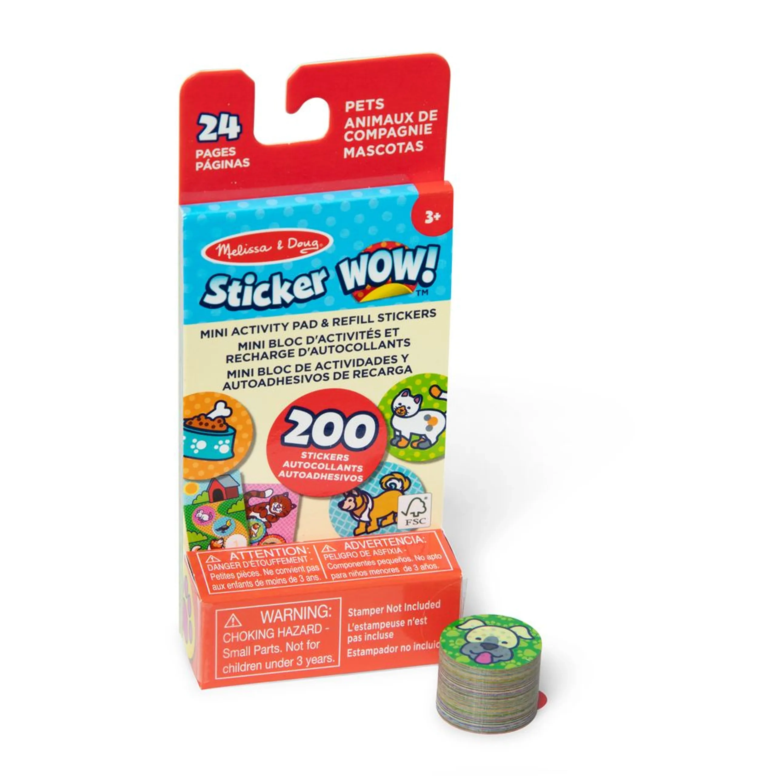 Melissa & Doug Pets Activity Sticker Book 200 pcs