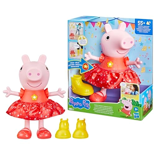 Peppa's Mud Puddle Party Doll - 30 cm Interactive German Version Ages 3+