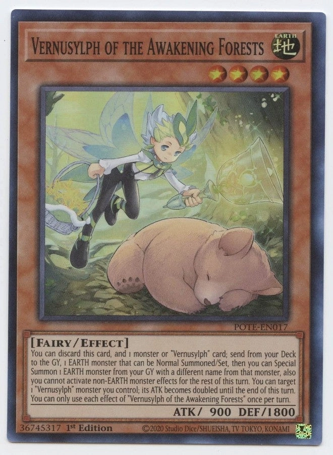 Yu-Gi-Oh! Vernusylph of The Awakening Forests POTE-EN017
