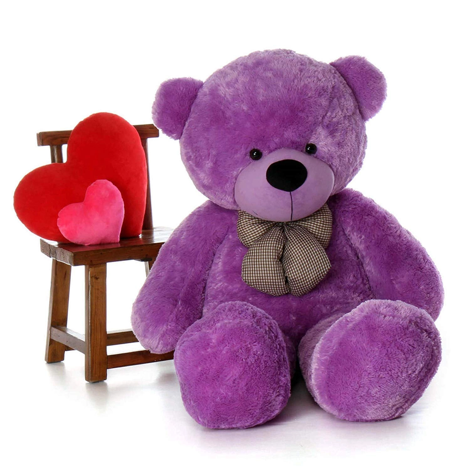 hug 'n' feel soft toys Teddy Bear - 5 Feet Brown