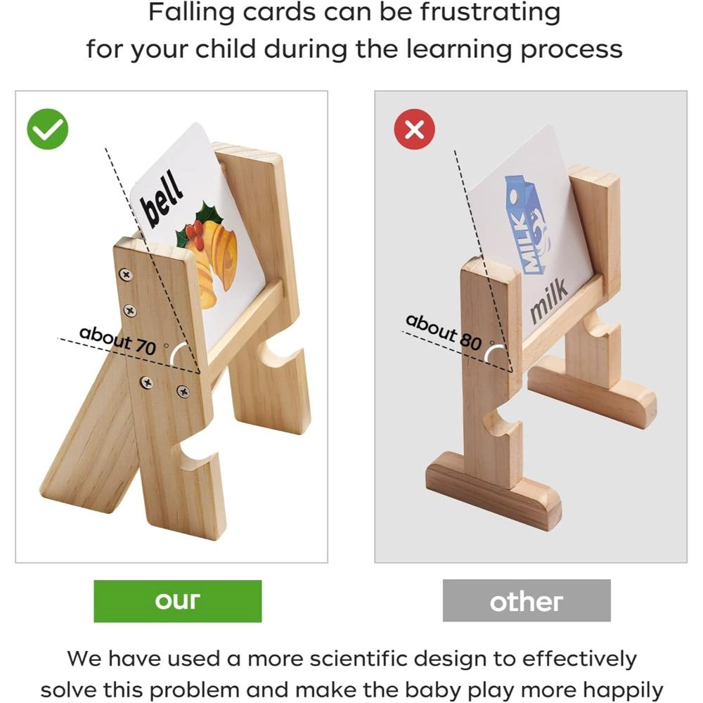 Wooden Reading Blocks Puzzle Toy - Suitable for 2 years & above