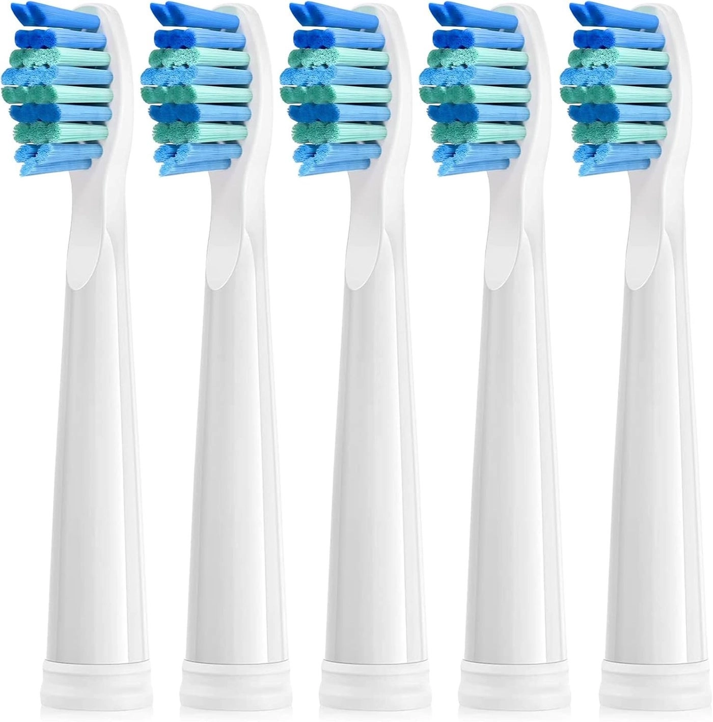 YUNCHI Electric Toothbrush Replacement Heads - 5 Pack FW507508551917959 FWD1 FWD3 FWD7 FWD8 Black