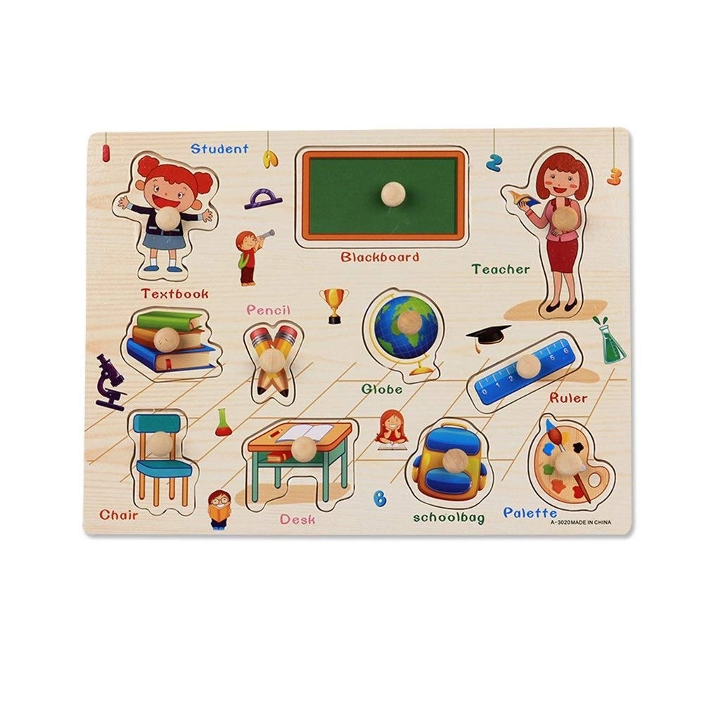Wooden Nail Hand Grasping Board - 3 years and up 1 pieces