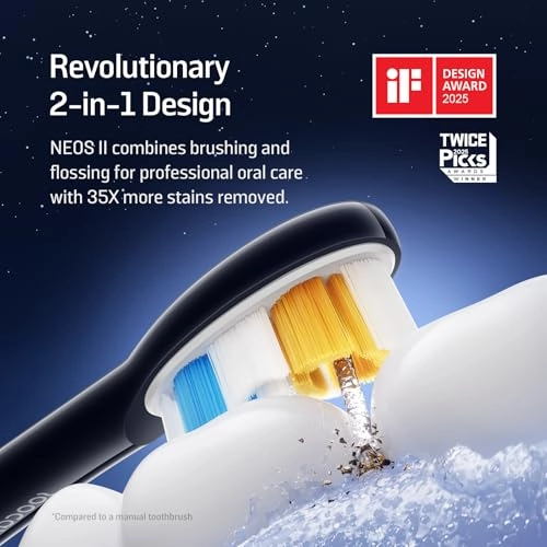 NEOS II - Electric Toothbrush Water Flosser Dark Violet Set