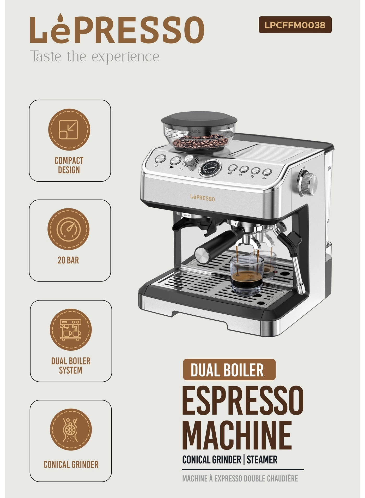 Dual Boiler Espresso Machine LPCFFM0030