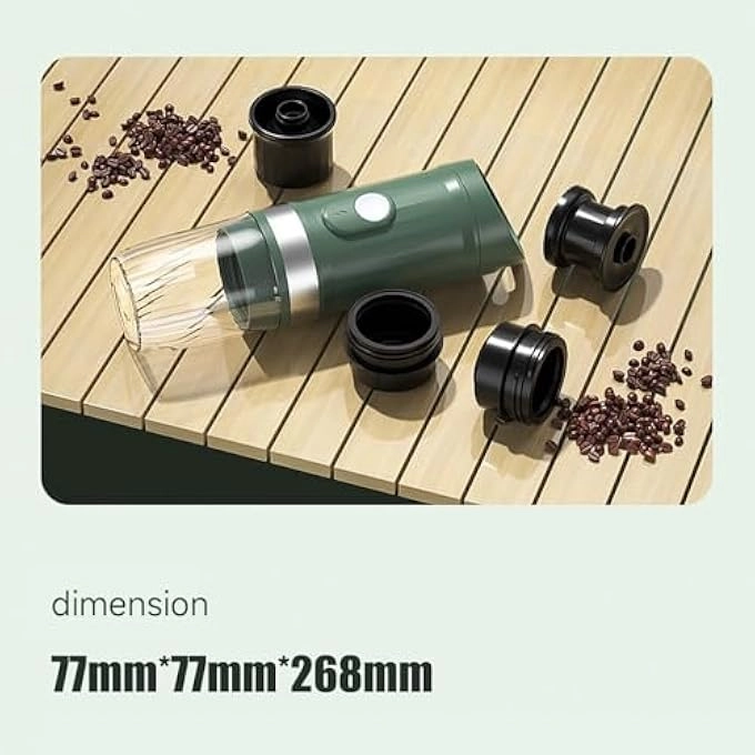 Portable Espresso Maker - 60-80ml ground coffee or capsules