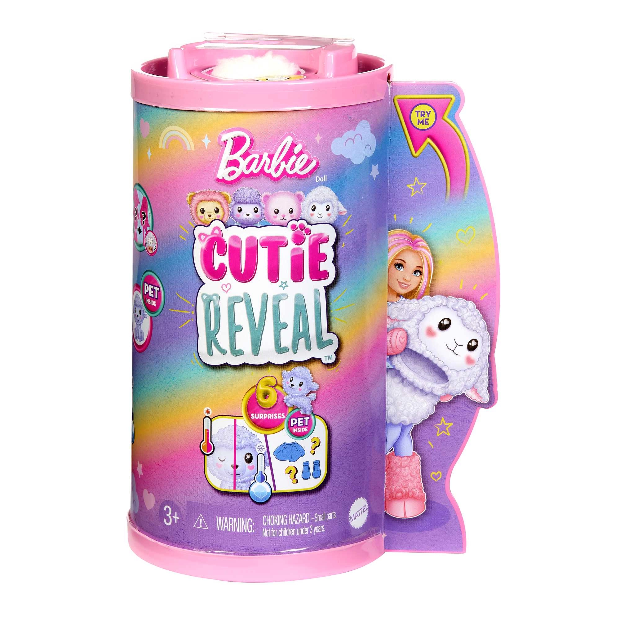 Good Vibes Bear Barbie Fashion Doll - Cutie Reveal Care Bears Series 2 10 Surprises Ages 3+