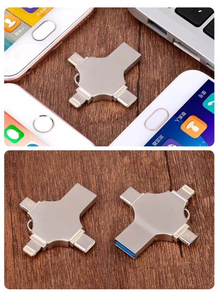 4-in-1 USB Flash Drive - USB-A 3.0 for iPhone 1TB