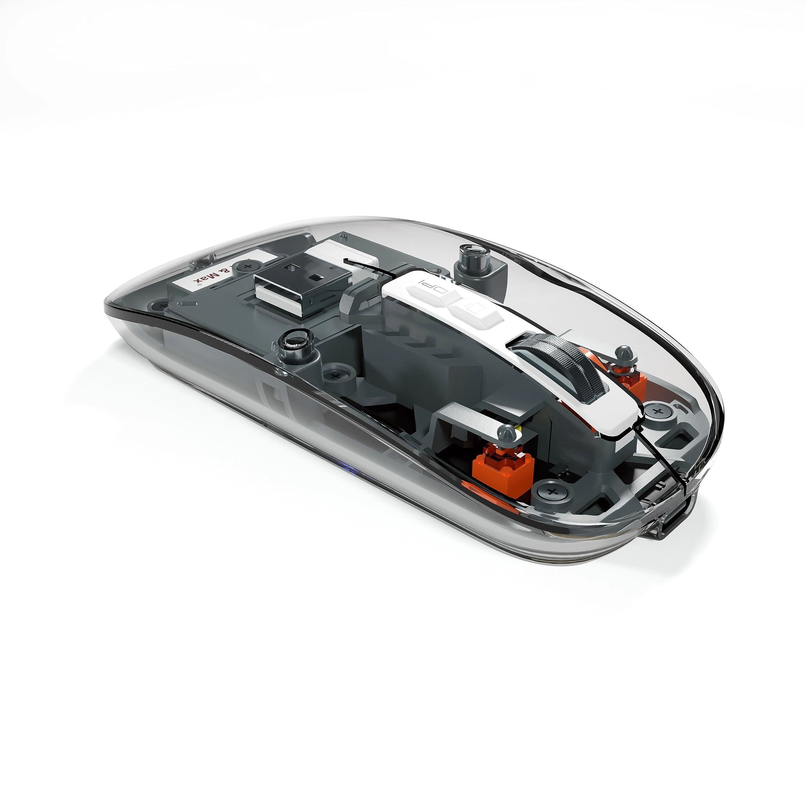 MXM-T901 Transparent Mouse - Wireless