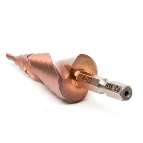 Cobalt Cone Step Drill Bit - Cobalt 1 Piece 3-12/3-14/4-12/4-20/4-22/4-25/4-32/5-21/5-27/6-24mm