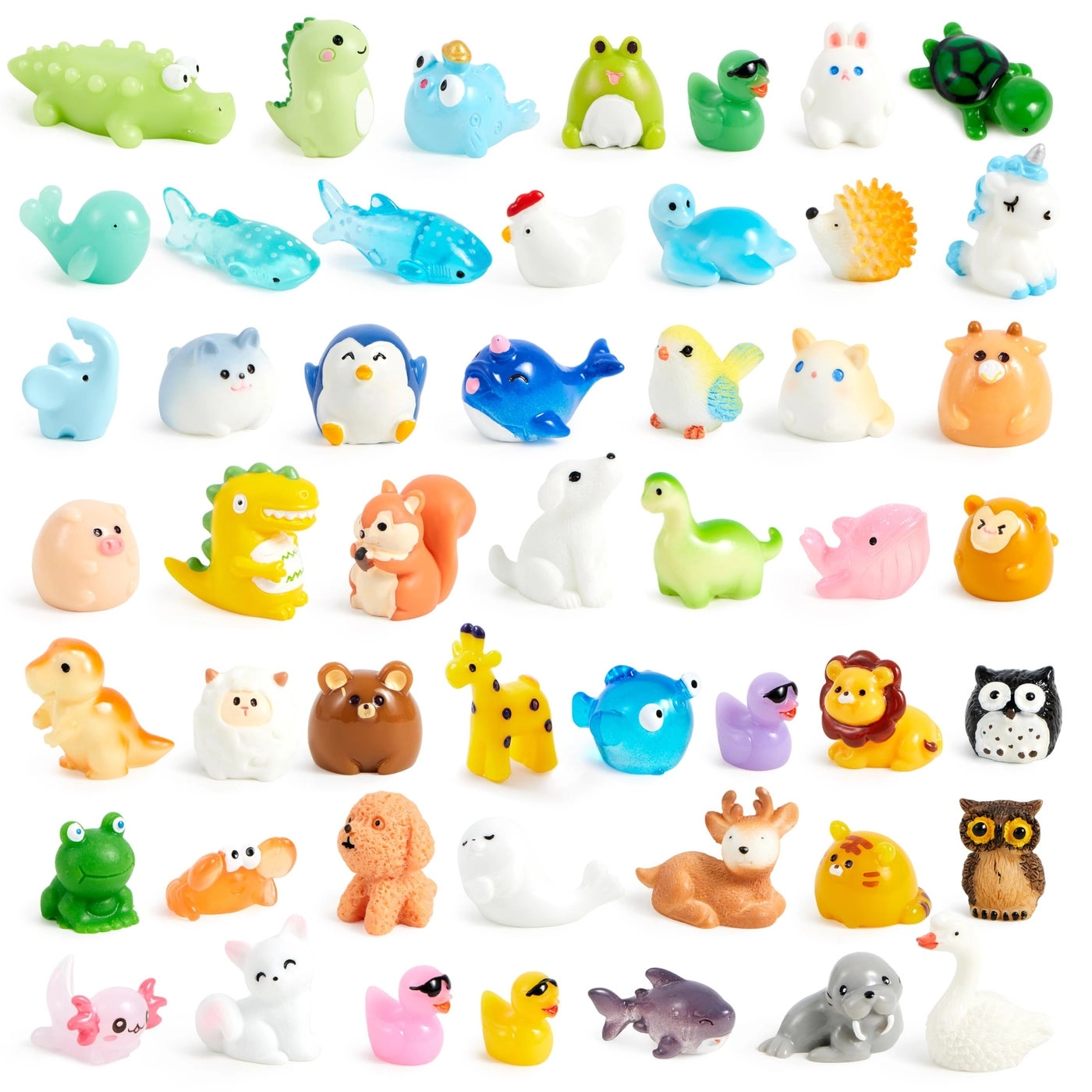 Mini Resin Animals - 50 Pcs