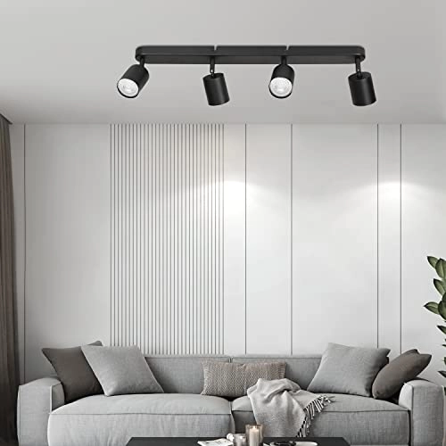 Ceiling Light - 4-light GU10 Black