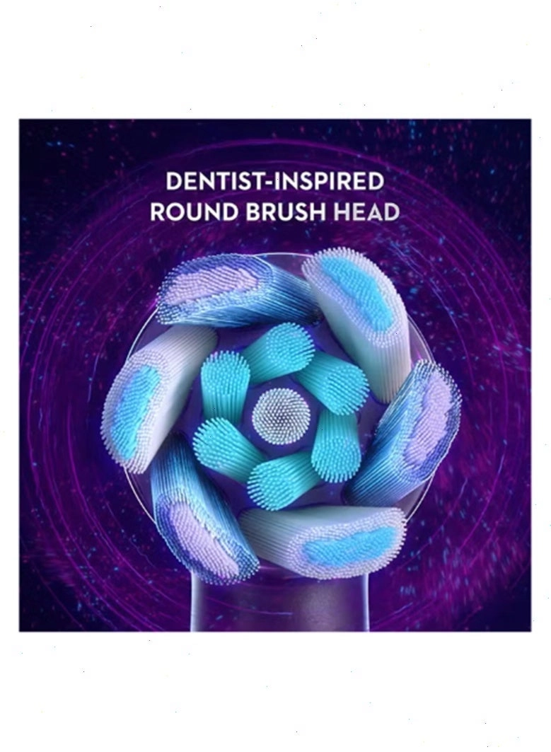 iO Ultimate Clean Replacement Brush Head - 8 Count Black for Electric Rechargeable