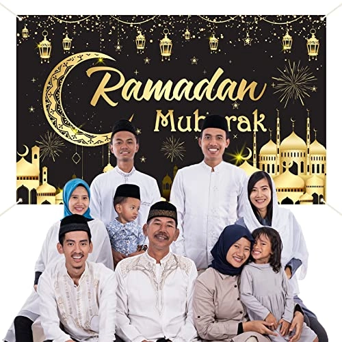 Ramadan Kareem Photo Booth Backdrop - 1pc