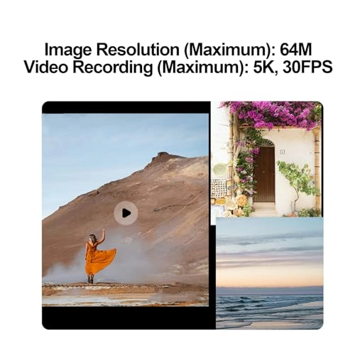 5K Digital Camera - 64MP 12x Optical Zoom